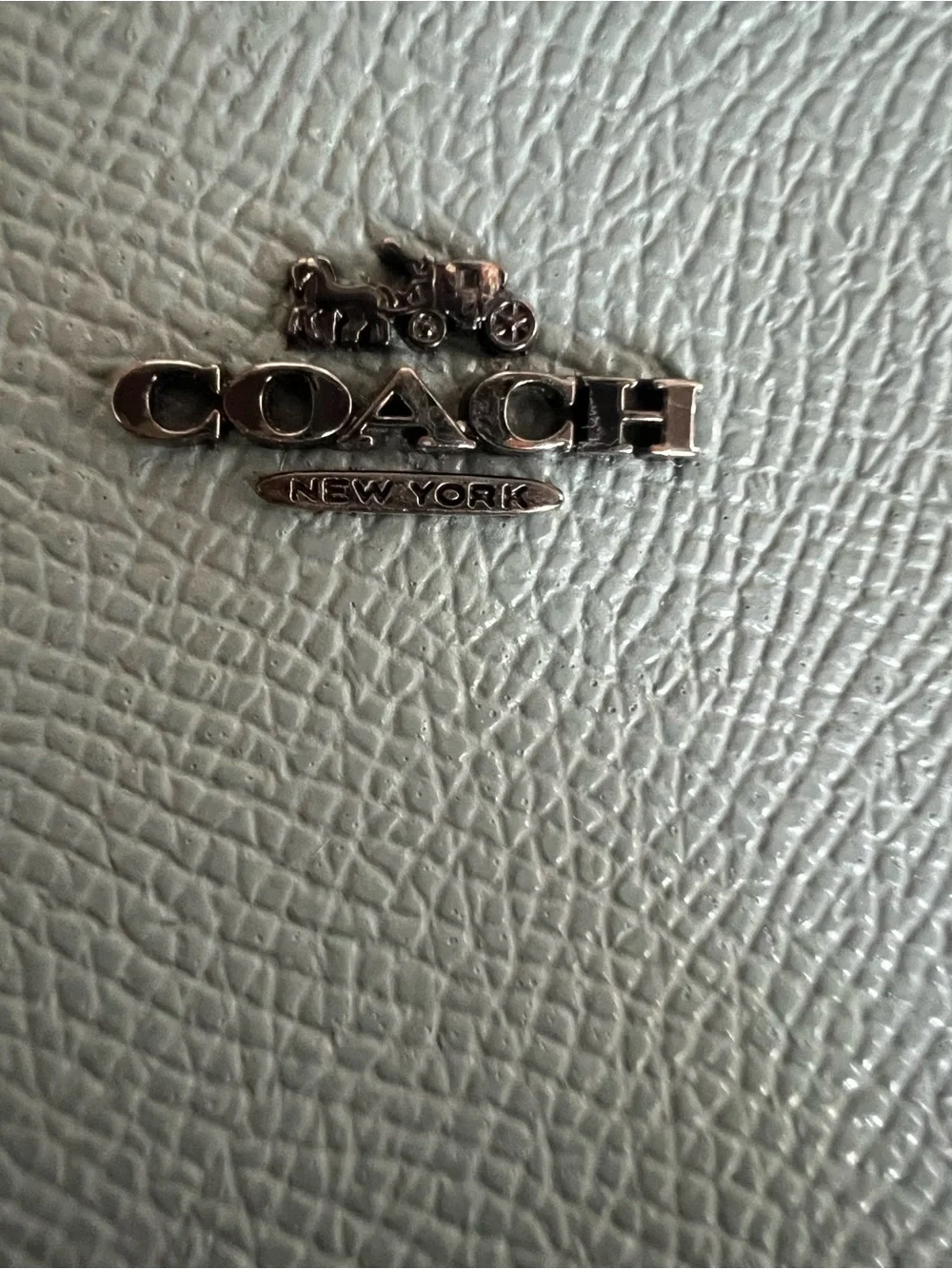 Coach Mini Skinny ID in Marine/ Gunmetal